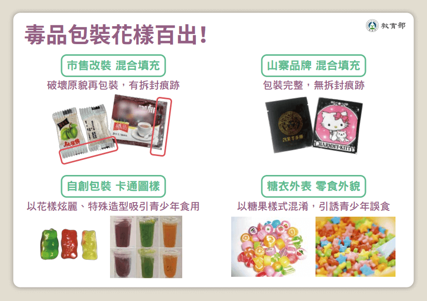 毒品包裝花樣百出